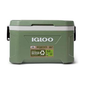 IGLOO-Ecocool Latitude 52 Qt Cooler Box - Vintage Green