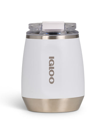 Igloo - 10 Oz Stainless Steel Wine Tumbler - White