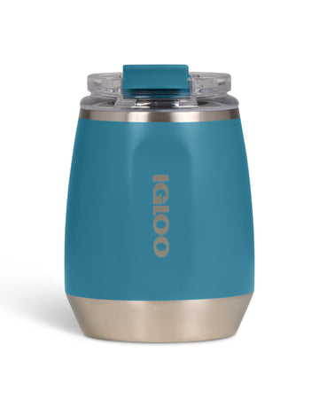 Igloo - 10 Oz Stainless Steel Wine Tumbler - Modern Blue