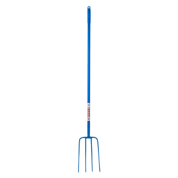Red Gorilla - 4 Prong Manure Fork Straight Handle - Blue 48” Straight Handle ehdxb
