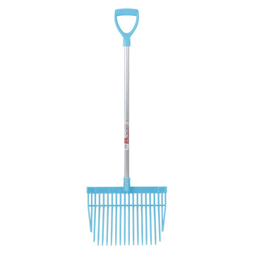 Red Gorilla - Pc Bedding Fork Short D-Handle - Sky Blue Short Handle ehdxb