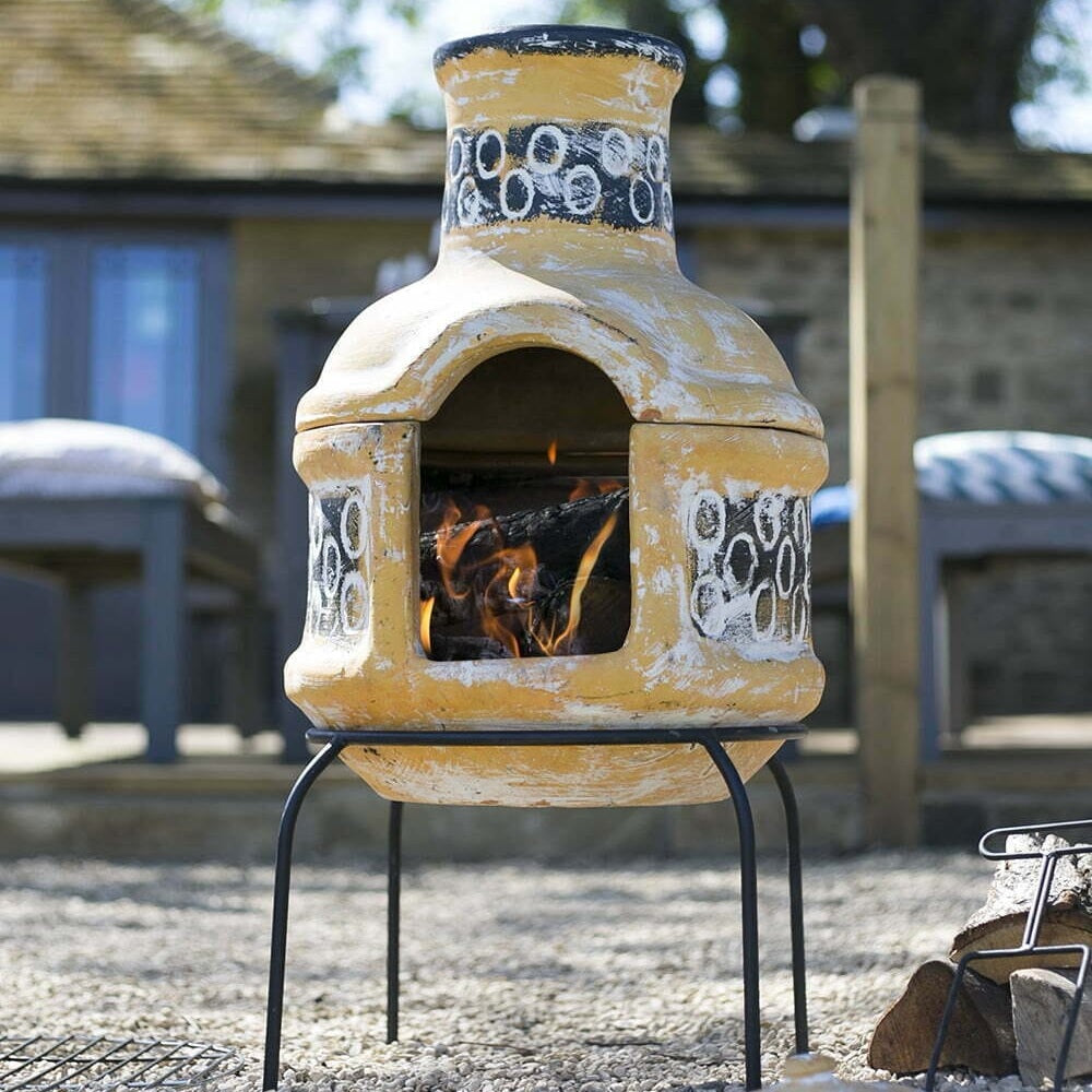 La Hacienda - Circles Small Chimenea with grill