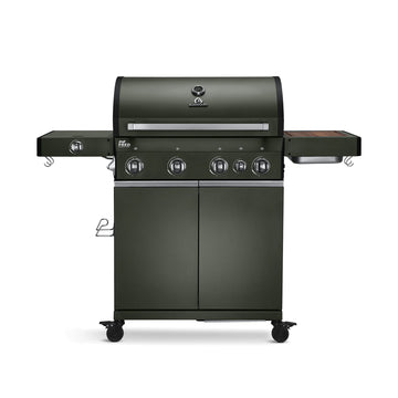 Burnhard Big FRED - Deluxe Gas Grill 4-Burner Green Edition - CastGrates
