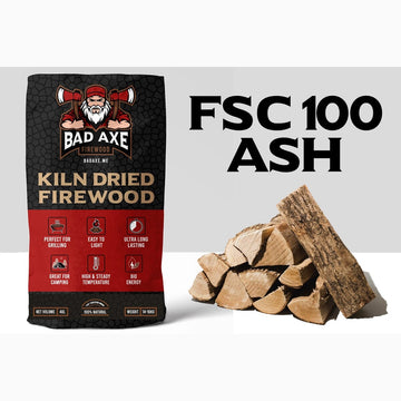 Bad Axe Firewood - Ash 40l Sack Approx 15kg ehdxb