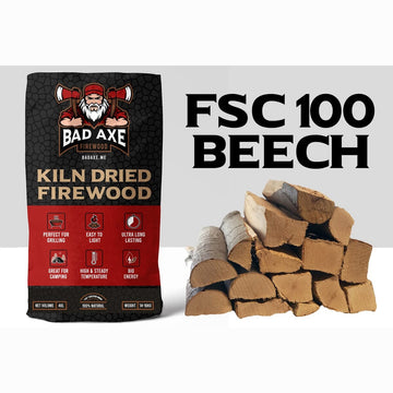 Bad Axe Firewood - Beech 40l Sack Approx 15kg ehdxb