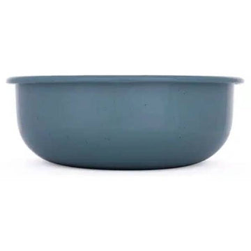 BareBones - Rolled Enamelware Bowl - Smoky Blue