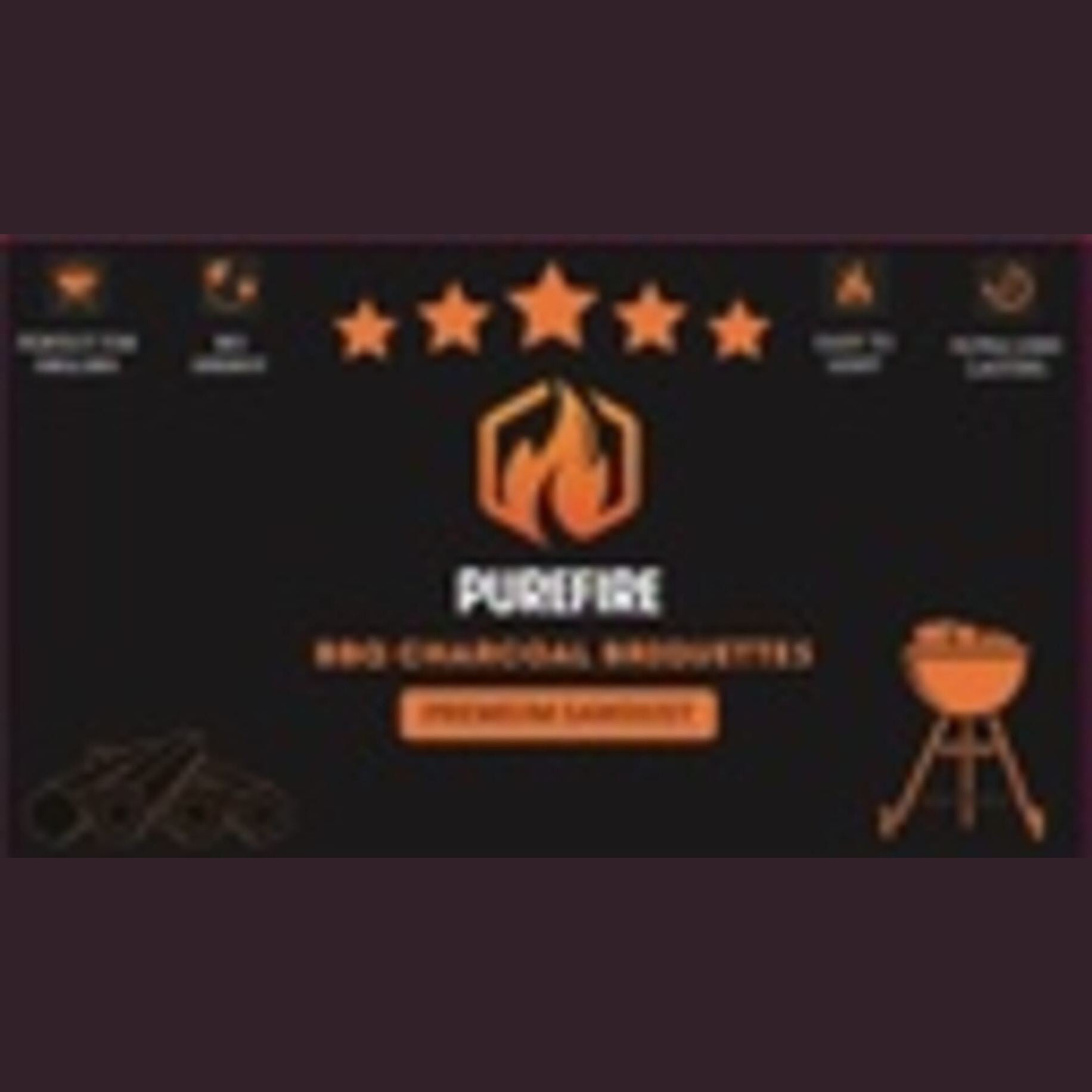 PUREFIRE SMOKELESS LONG LASTING SAWDUST BRIQUETTE 10KG