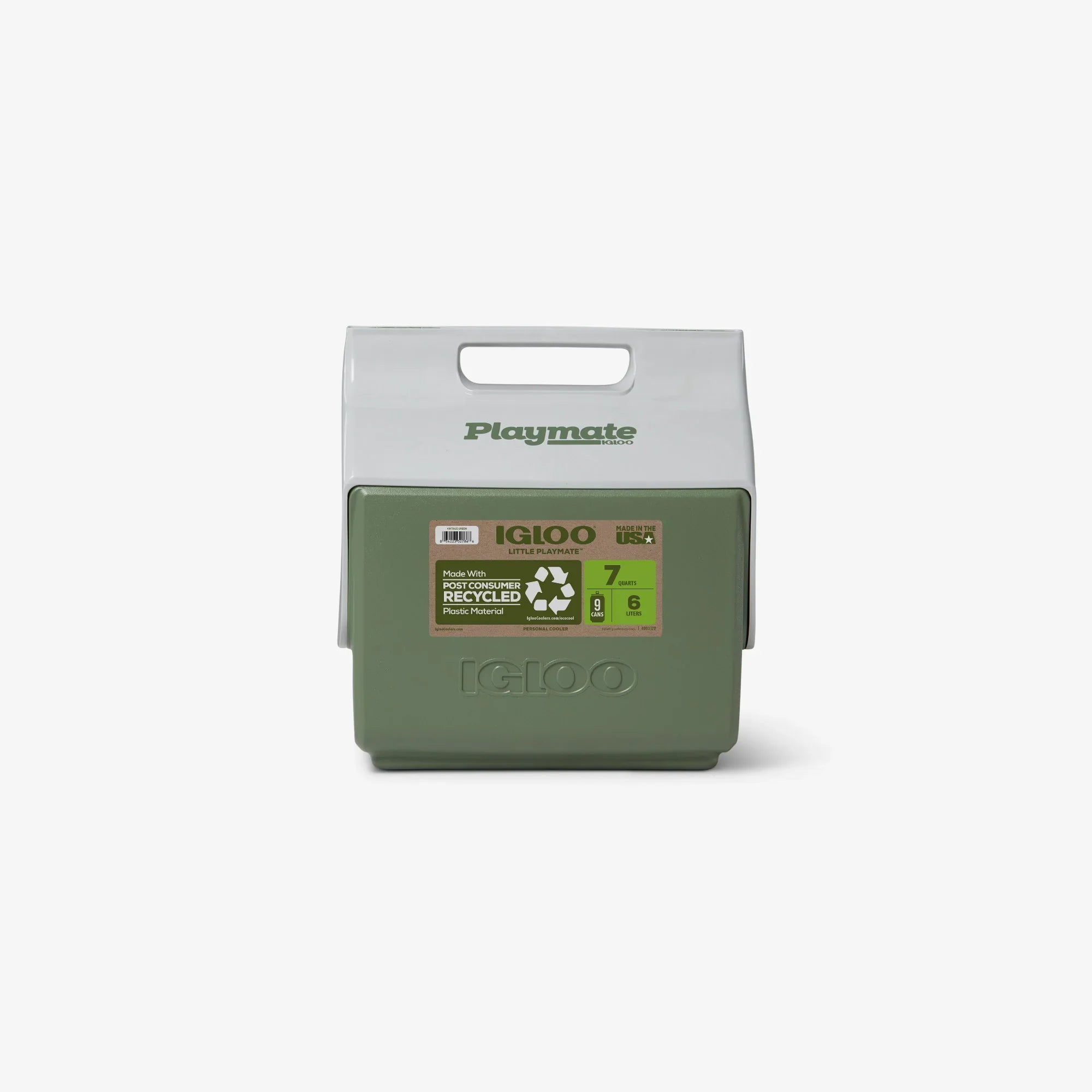 Ecocool Little Playmate 7 Qt Cooler - Vintage Green