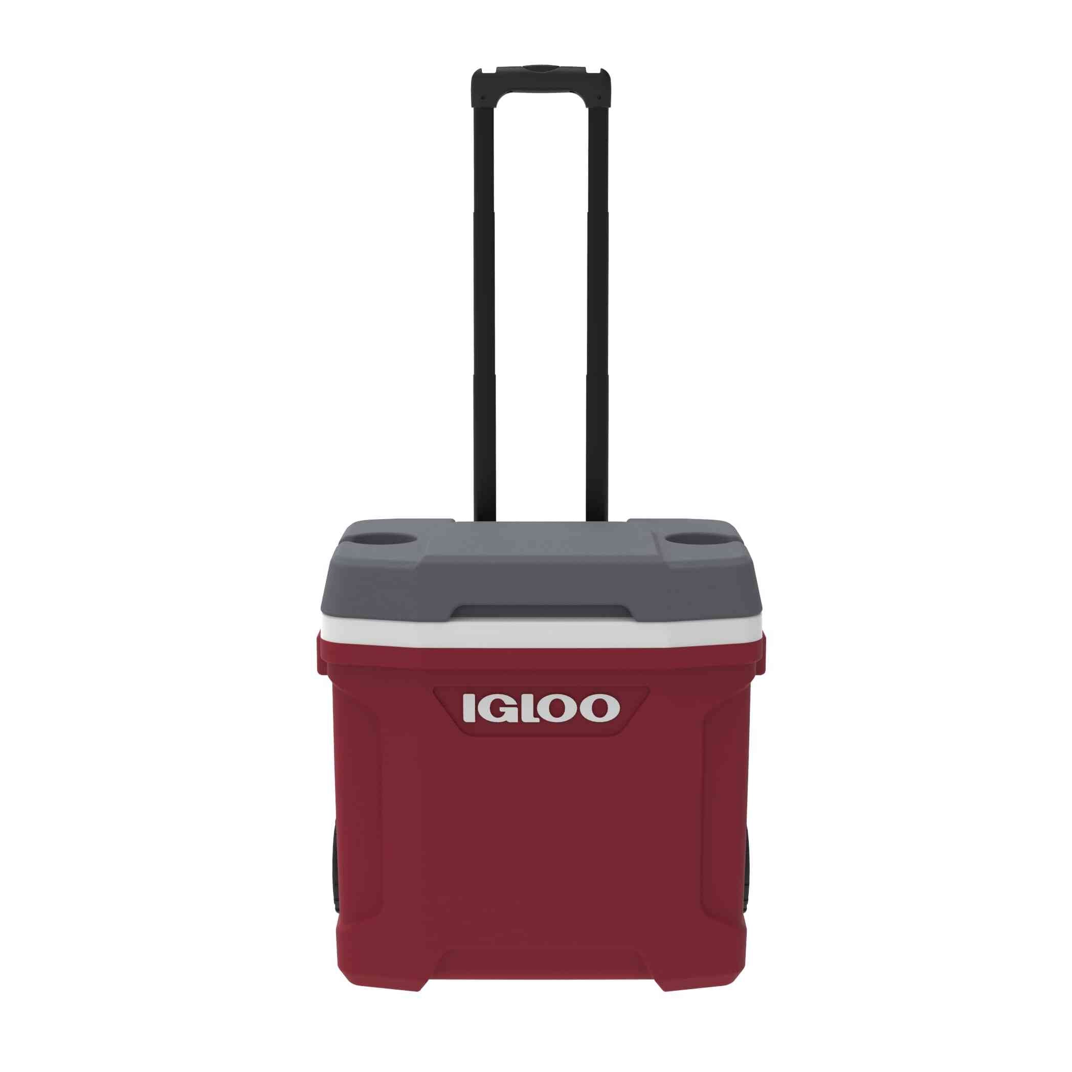 Igloo-latitude 30 Roller Cooler - Industrial Red /meteorite