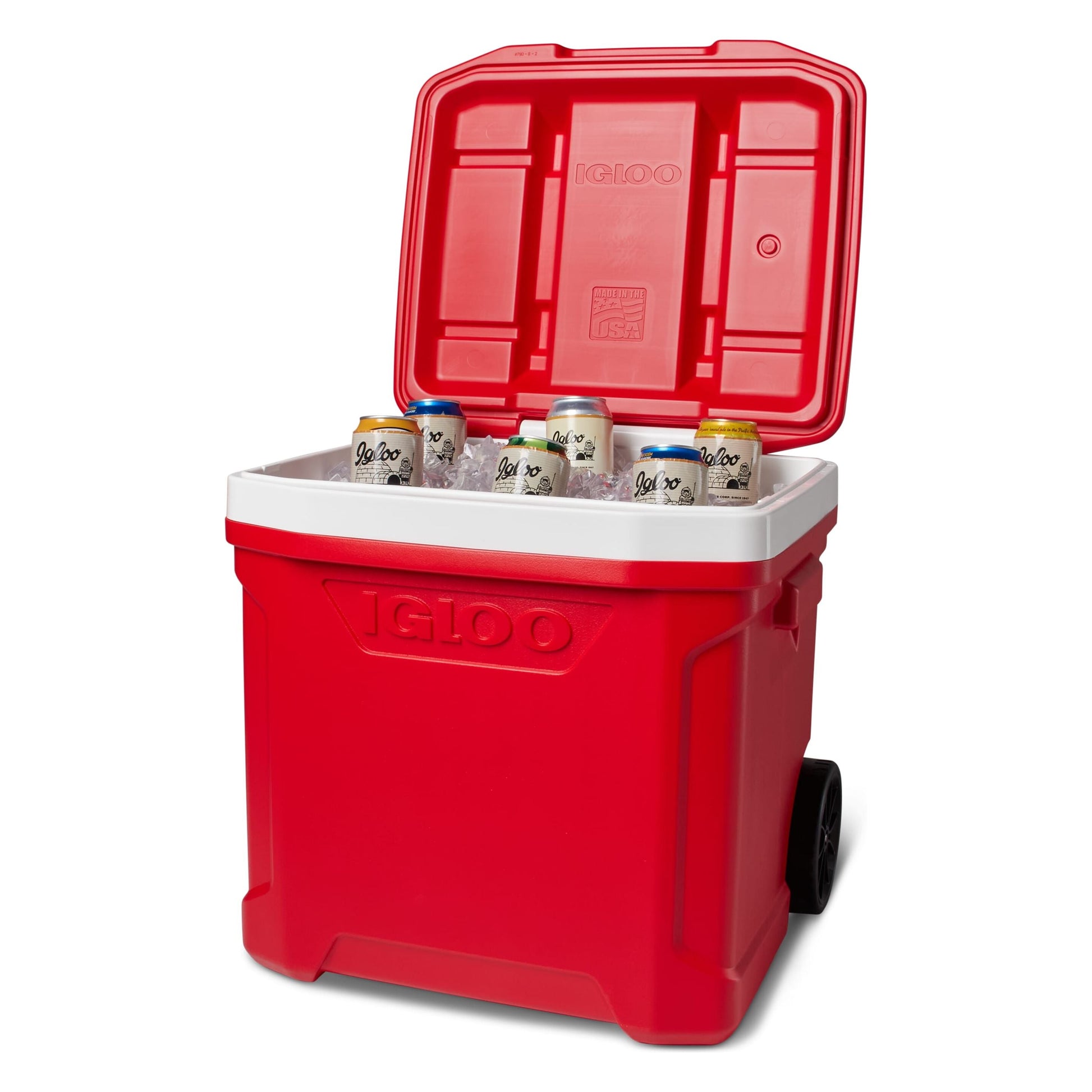 IGLOO-Profile II 60 Roller Cooler Box - Red Star 