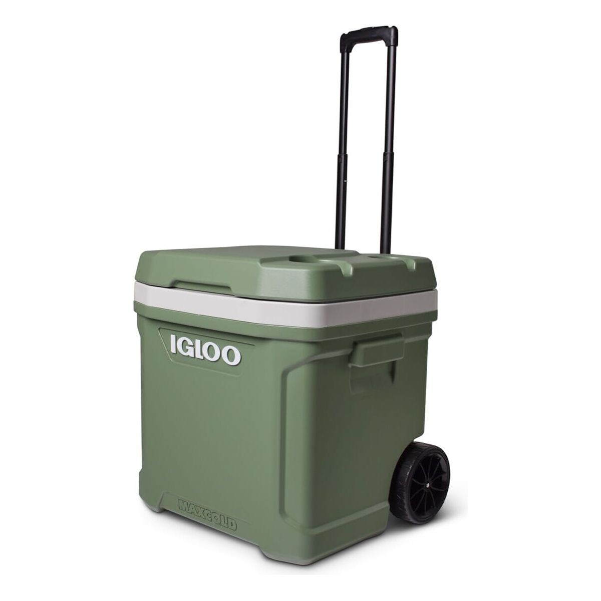 IGLOO-Ecocool Latitude 60 Qt Roller Cooler - Vintage Green