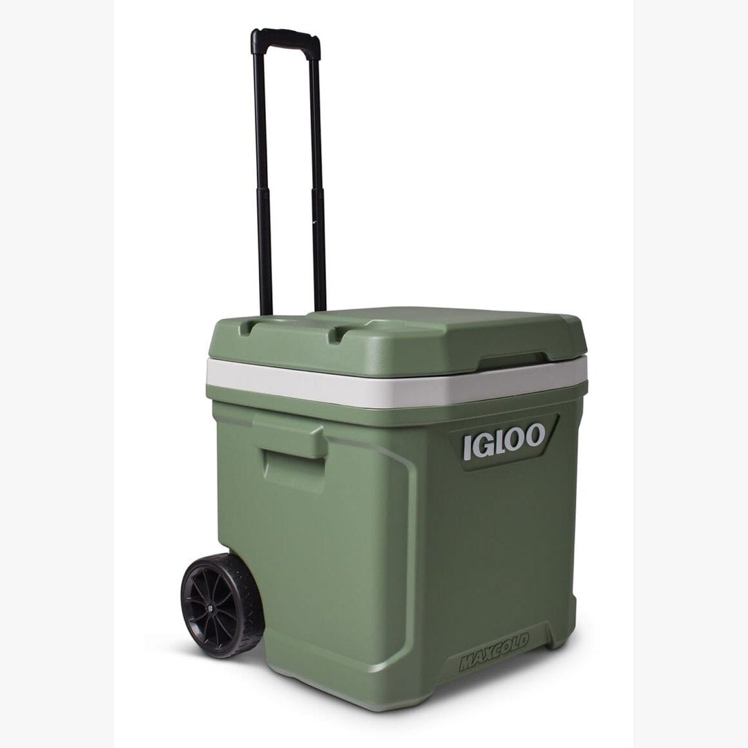 Igloo-ecocool Latitude 60 Qt Roller Cooler - Vintage Green
