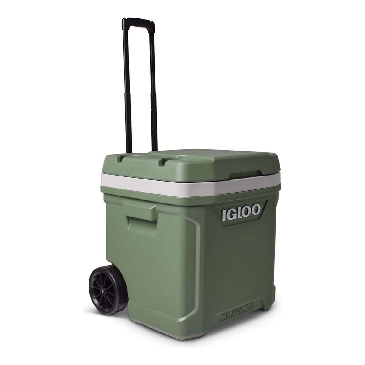 IGLOO-Ecocool Latitude 60 Qt Roller Cooler - Vintage Green