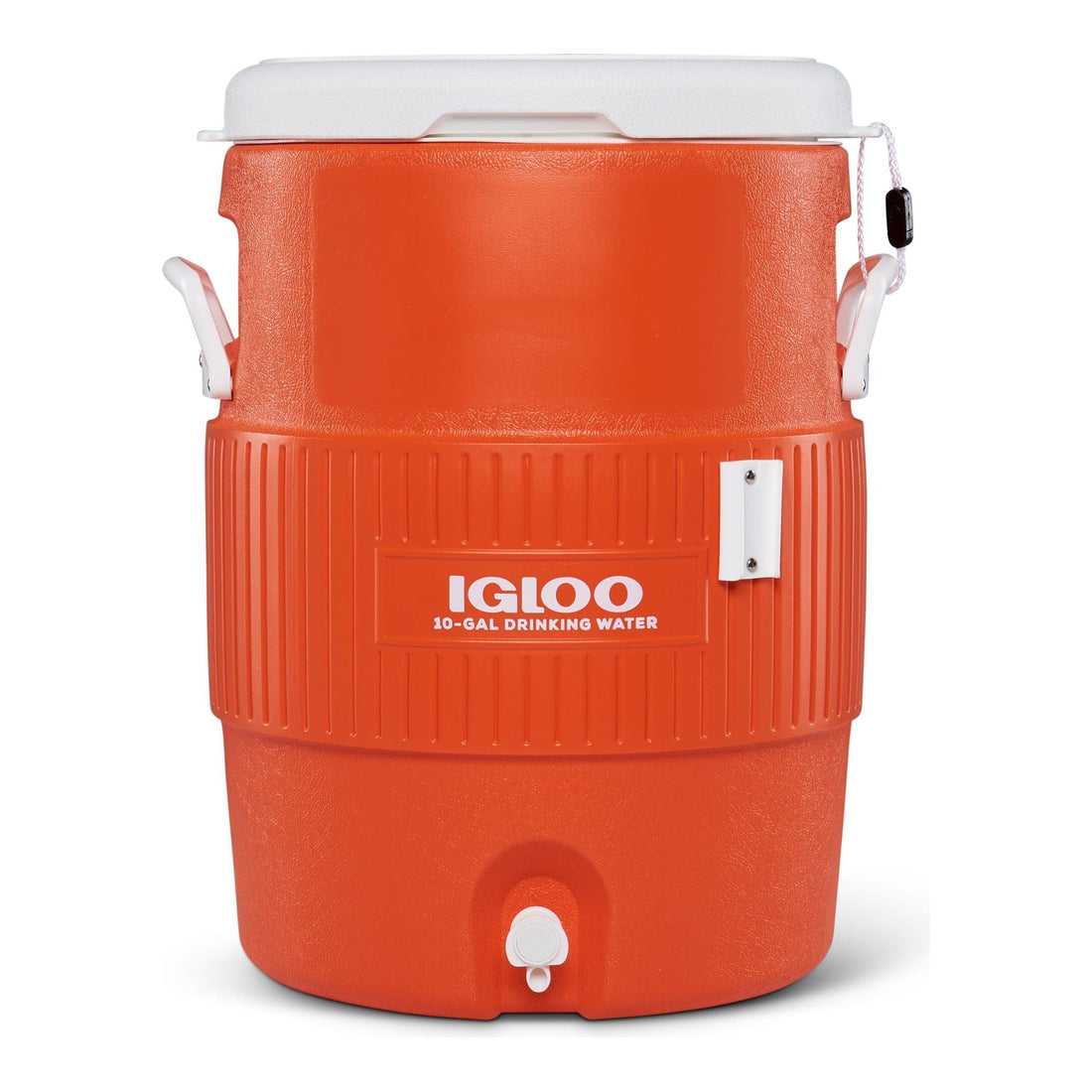 IGLOO-10 Gallon Seat Top With Cup Dispenser - Orange 