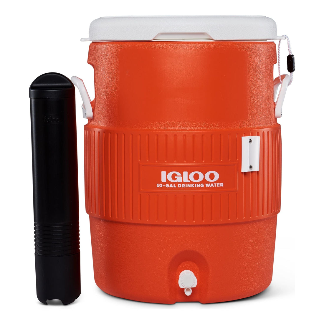 IGLOO-10 Gallon Seat Top With Cup Dispenser - Orange 