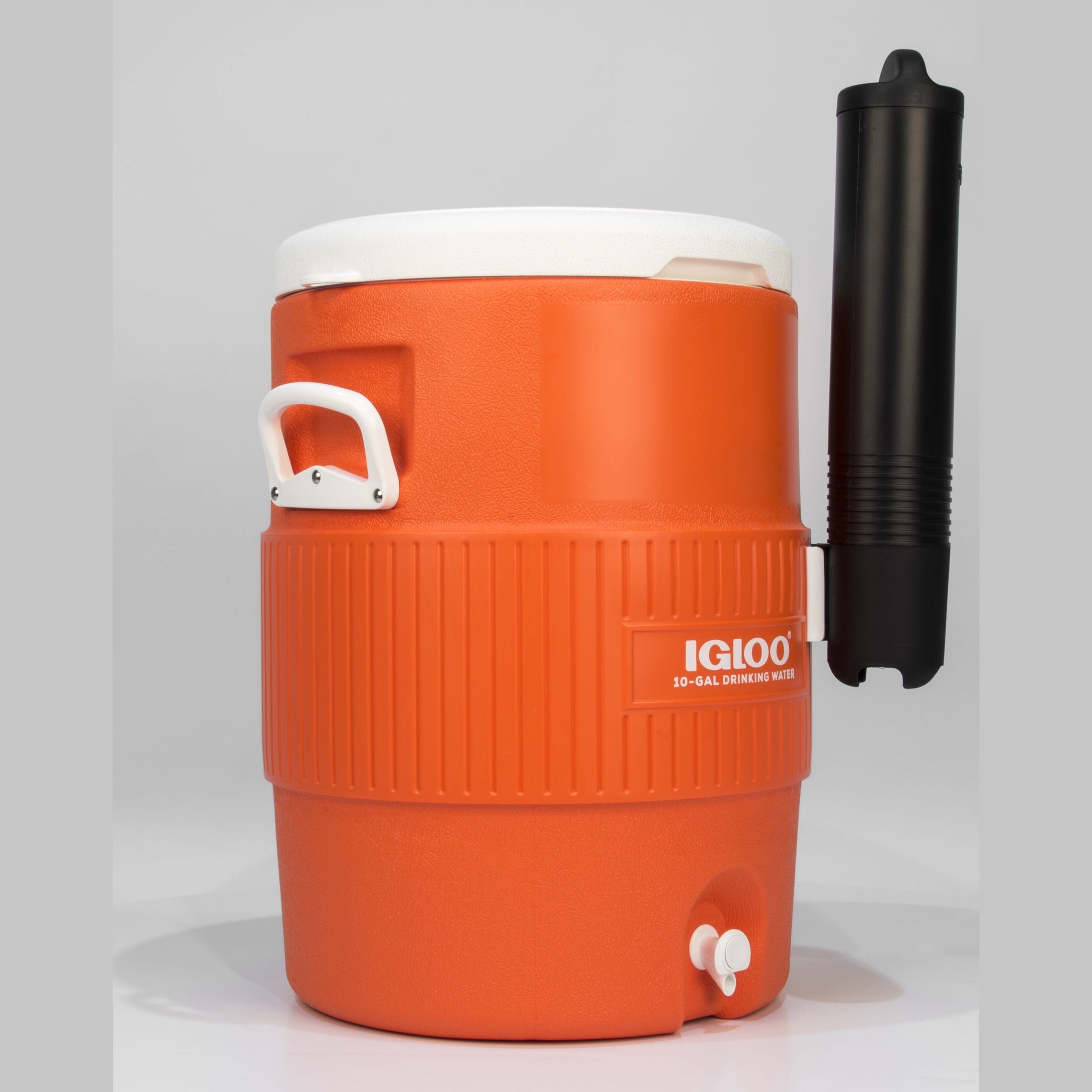 Igloo-10 Gallon Seat Top With Cup Dispenser - Orange