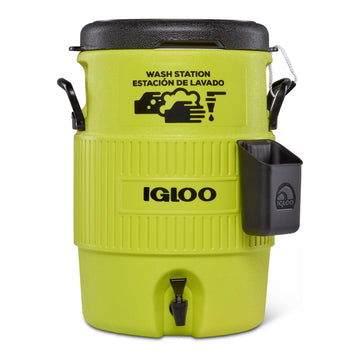 IGLOO-5 Gallon Seat Top Wash Station - Green 