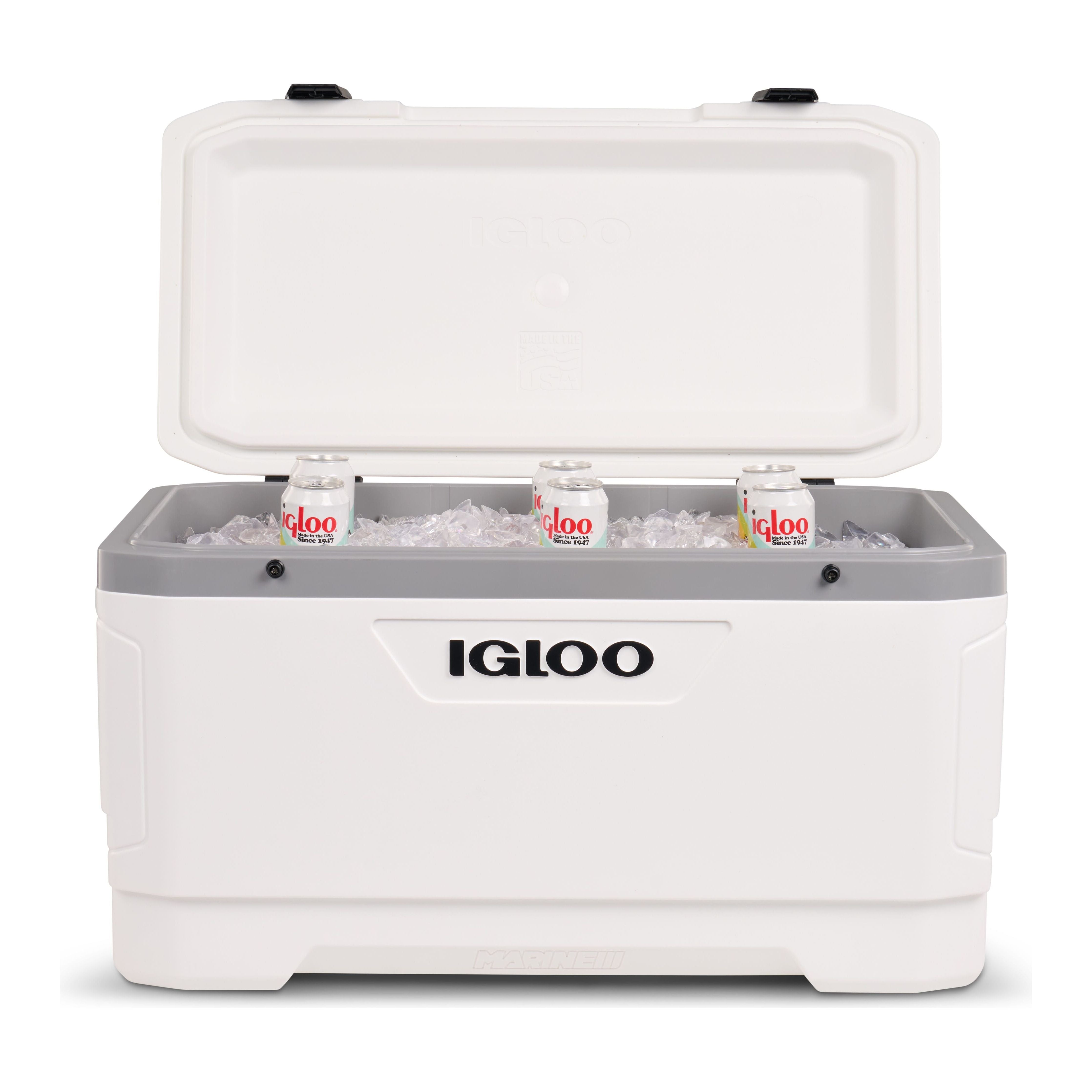 IGLOO-Latitude Marine Ultra 100 Cooler Box - White / Moonscape Gray