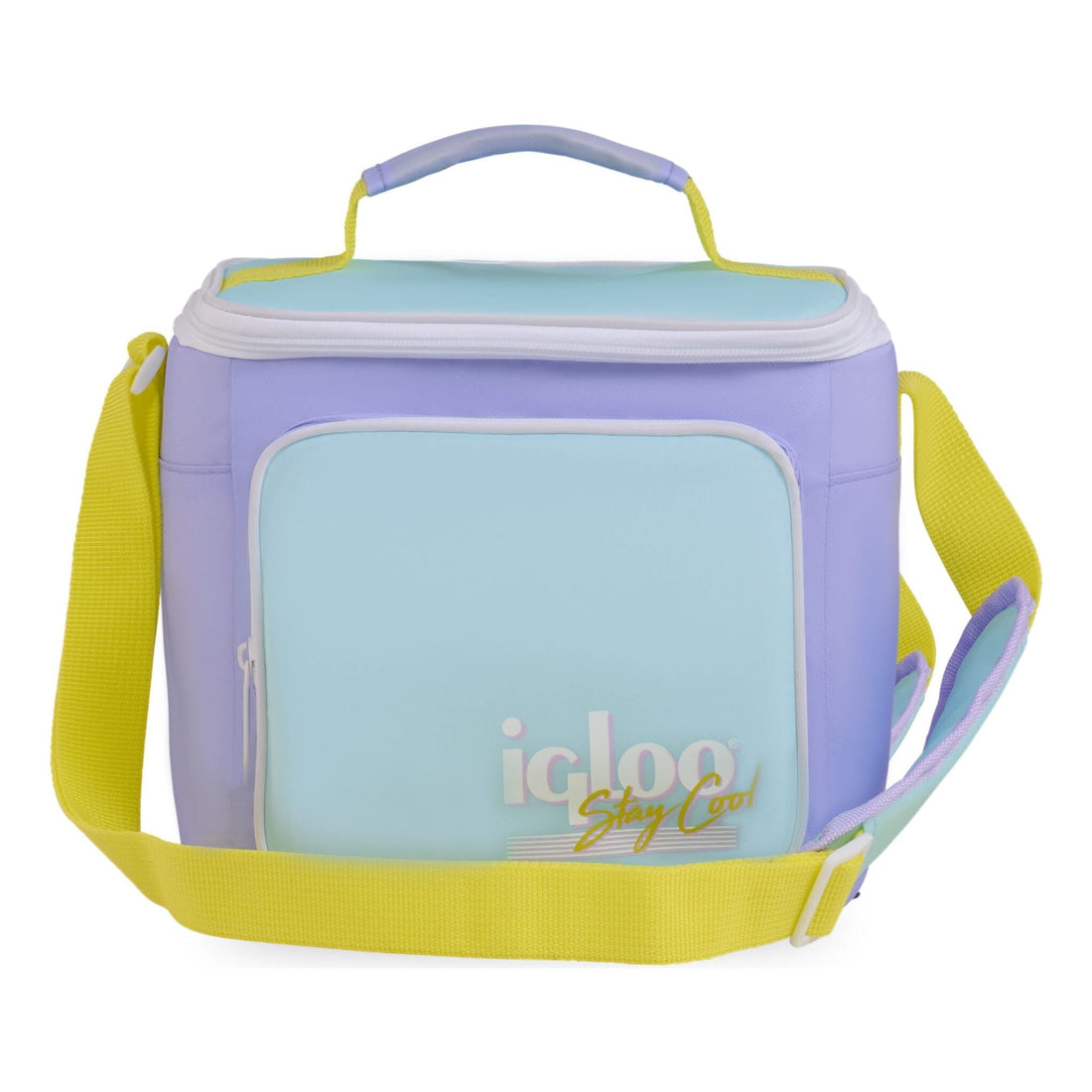 IGLOO - Retro Square Lunch Bag - Lilac