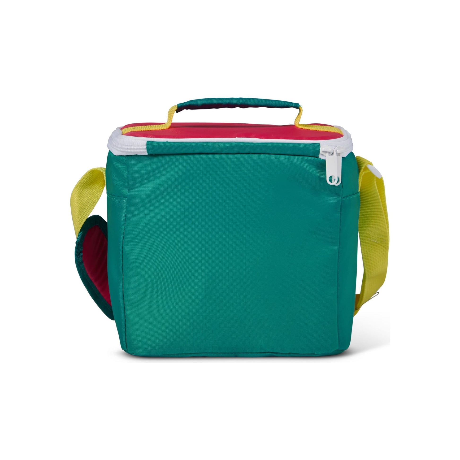 IGLOO-Retro Square Cooler Lunch Bag - Dark Jade /Bold Magenta /Livewire Yellow