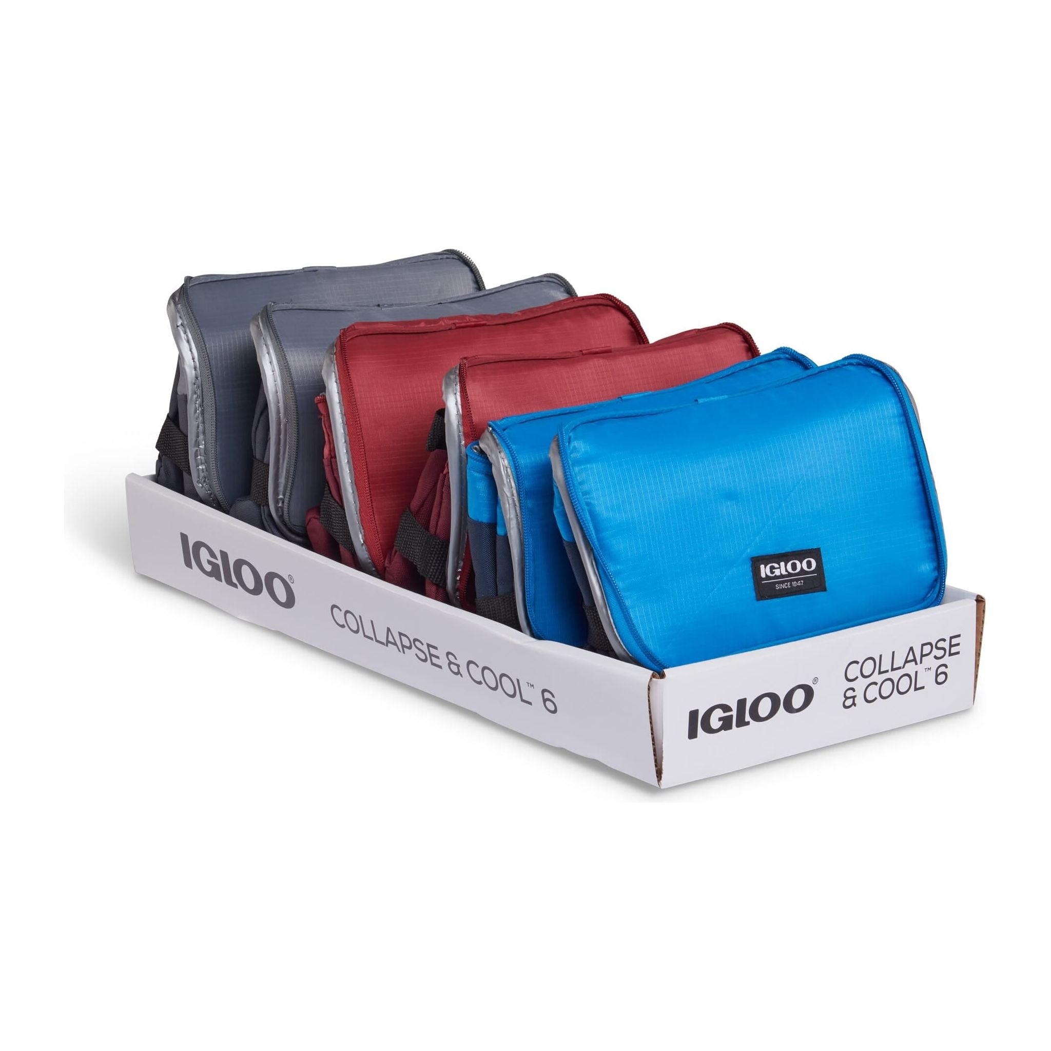 IGLOO-Collapse & Cool 6 Solid Assortment - Blue/Black 