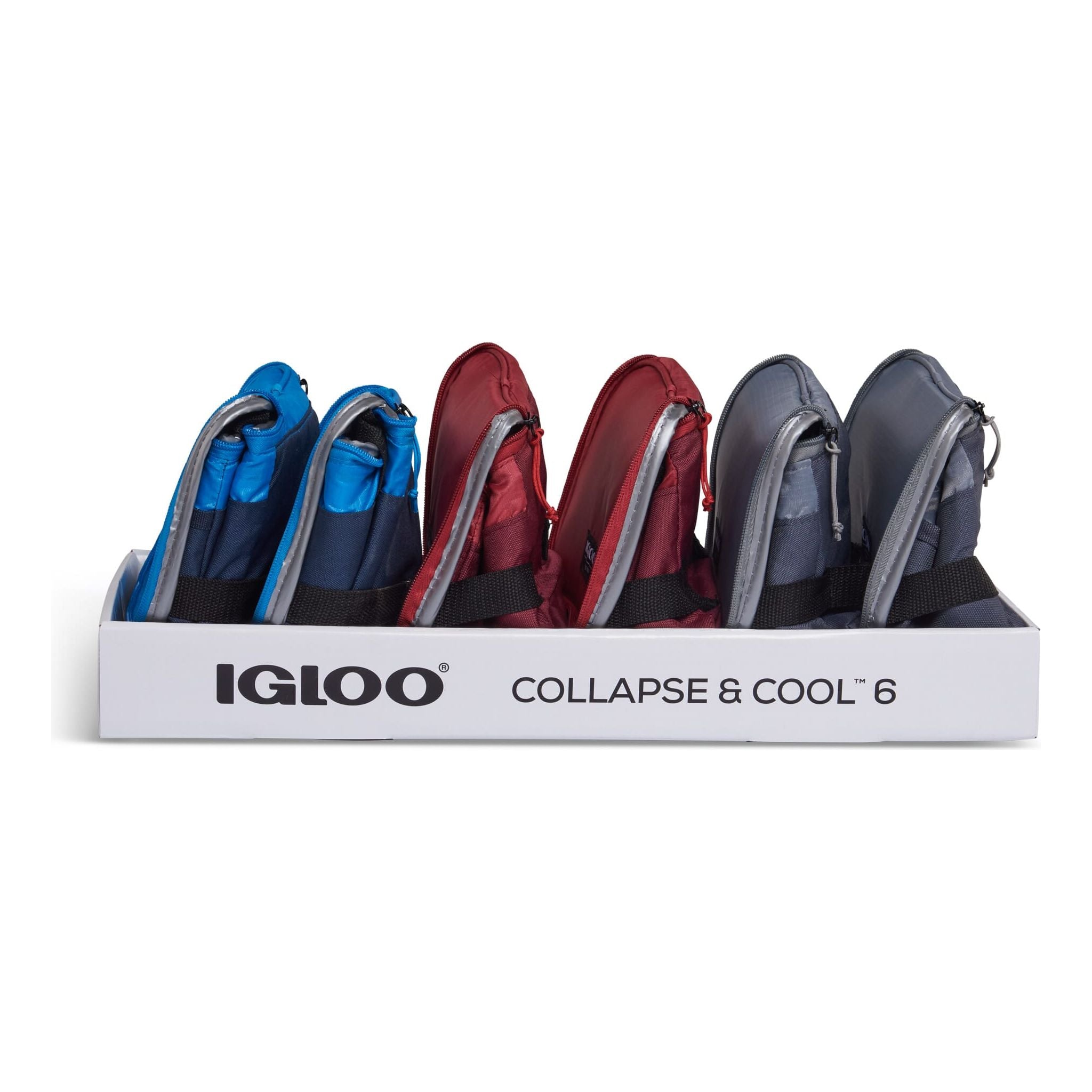 IGLOO-Collapse & Cool 6 Solid Assortment - Blue/Black 