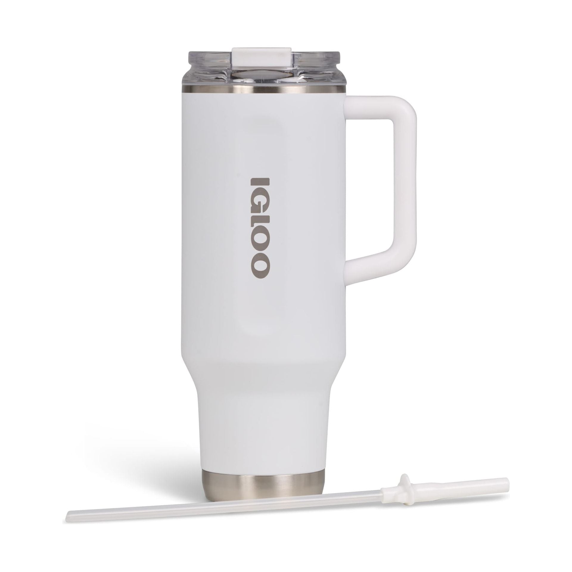 IGLOO - 40 OZ Stainless Steel Travel Mug  - White 