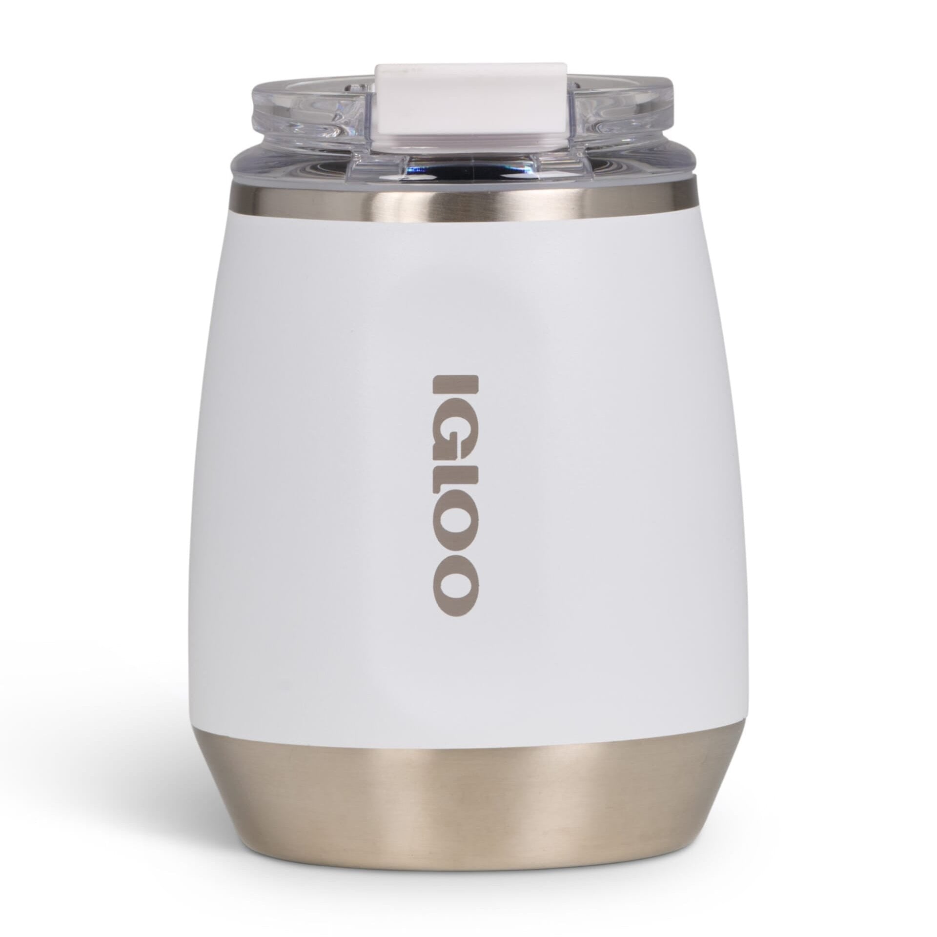 Igloo - 10 Oz Stainless Steel Wine Tumbler - White