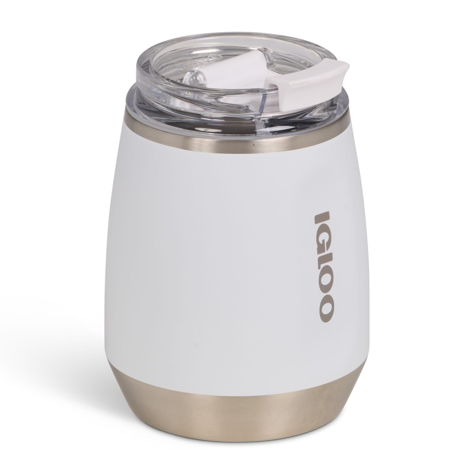 Igloo - 10 Oz Stainless Steel Wine Tumbler - White