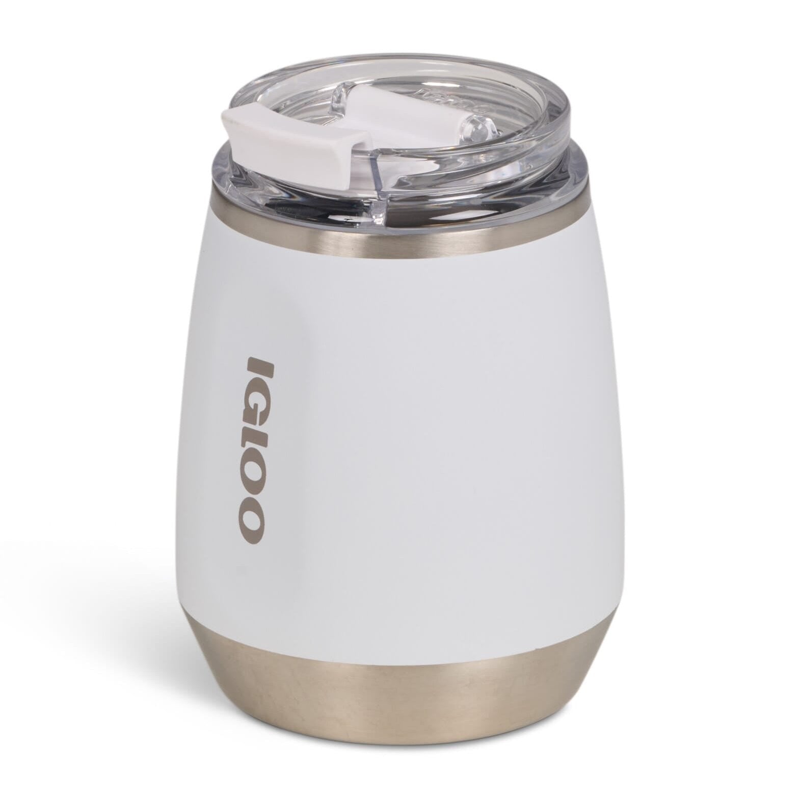 Igloo - 10 Oz Stainless Steel Wine Tumbler - White