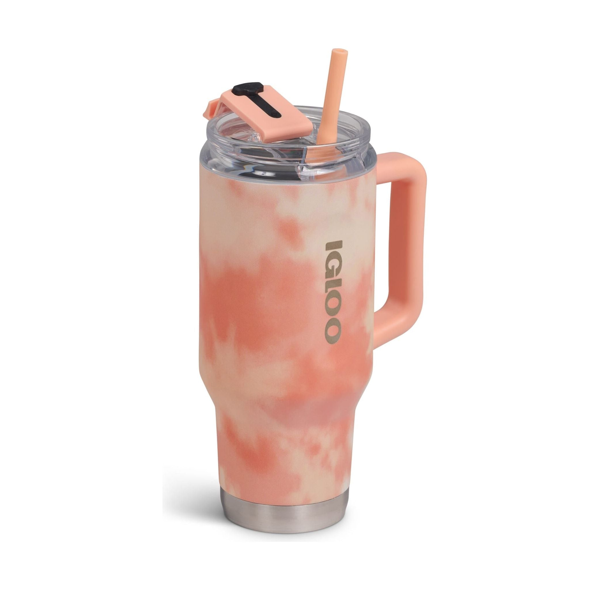 IGLOO - 32 Oz Flip ‘n’ Sip Travel Mug - Apricot 