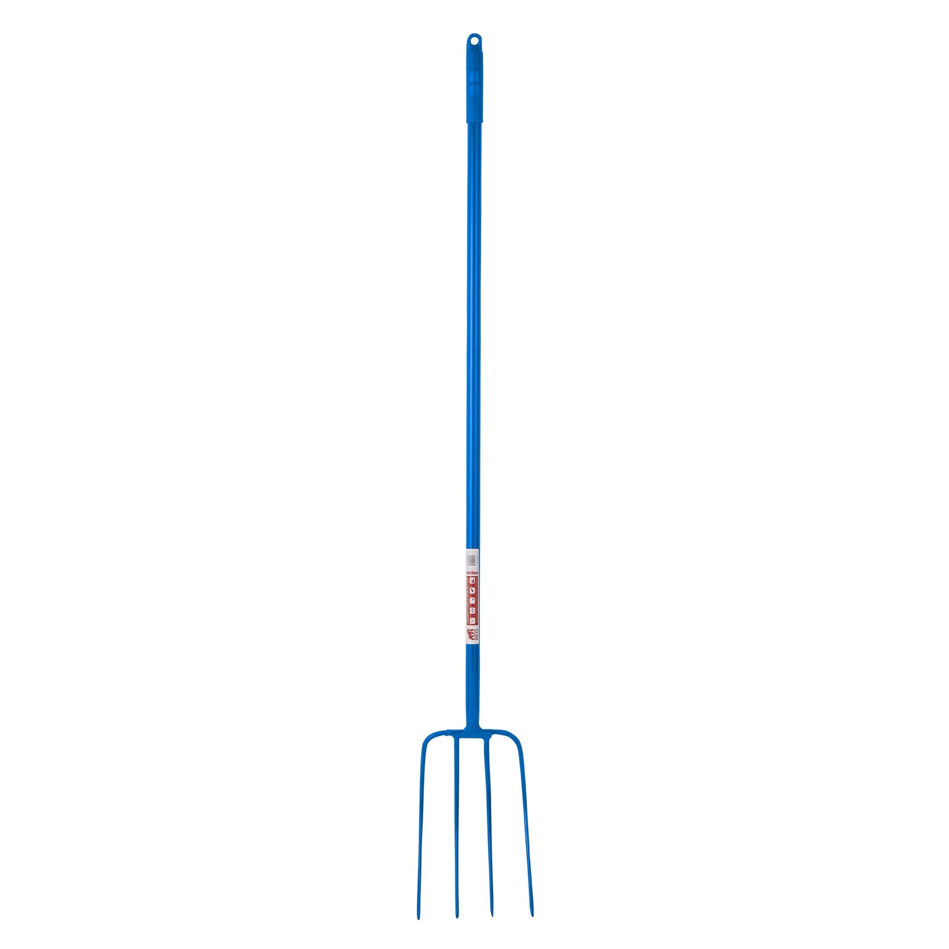 Red Gorilla - 4 Prong Manure Fork Straight Handle - Blue 48” Straight Handle ehdxb
