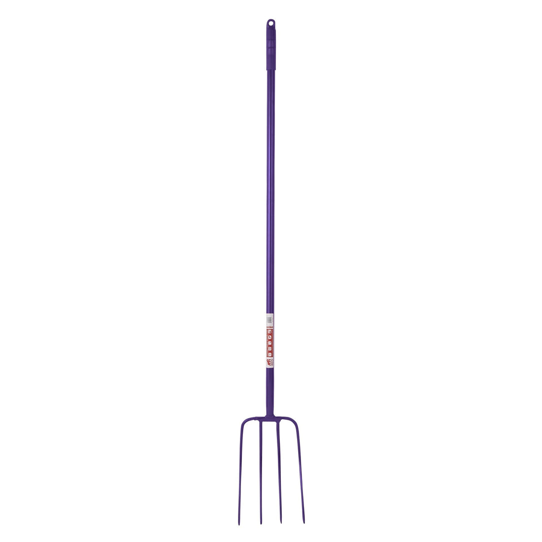 4 Prong Manure Fork Straight Handle - Purple (48” Straight Handle)