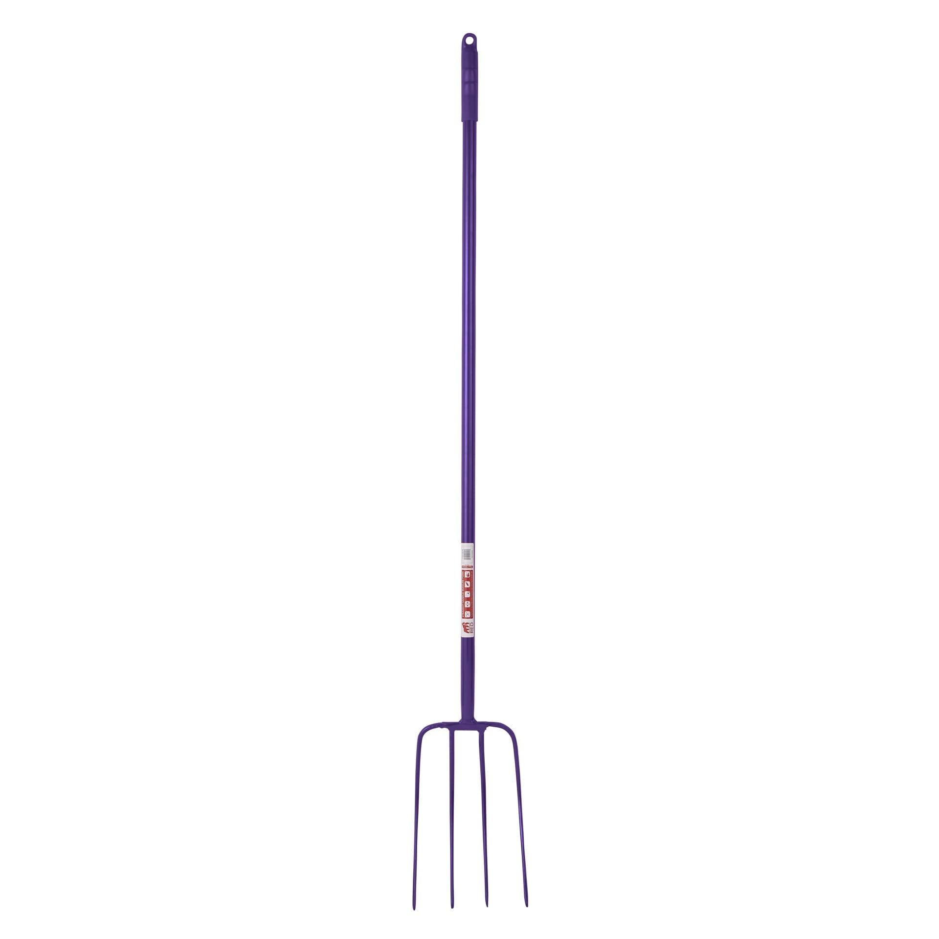 Red Gorilla - 4 Prong Manure Fork Straight Handle - Purple 48” Straight Handle ehdxb