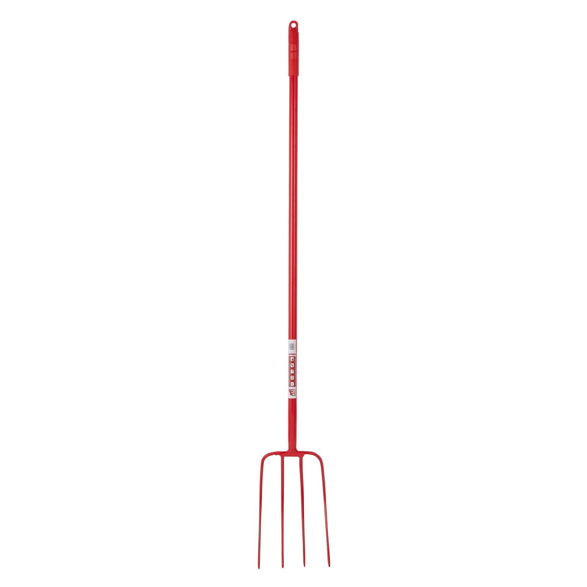 Red Gorilla - 4 Prong Manure Fork Straight Handle - Red 48” Straight Handle ehdxb