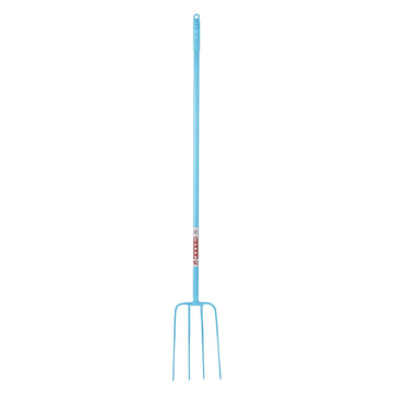 Red Gorilla - 4 Prong Manure Fork Straight Handle - Sky Blue 48” Straight Handle ehdxb