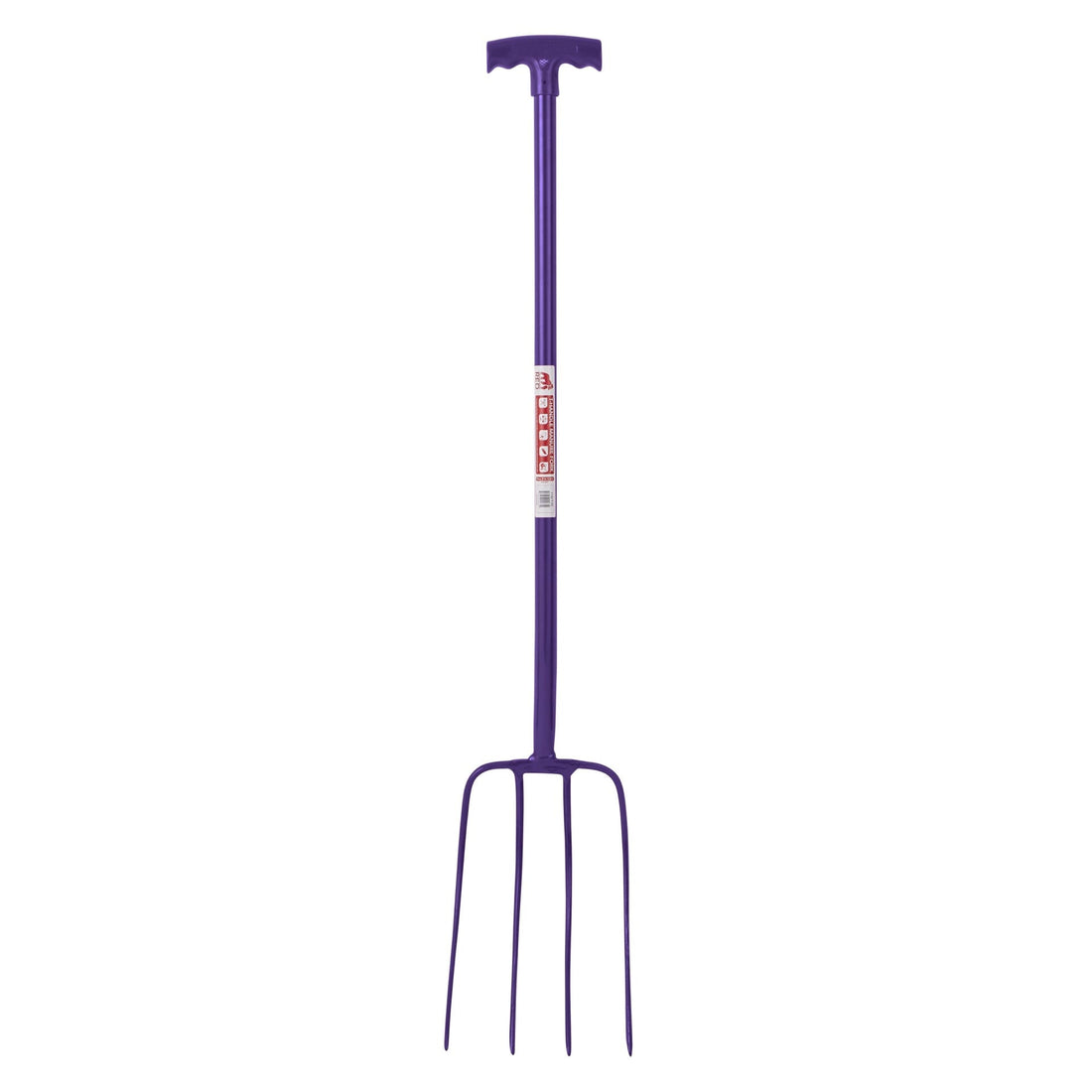 Red Gorilla - 4 Prong Manure Fork T-Handle - Purple T-Handle ehdxb