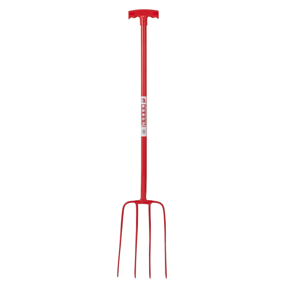 Red Gorilla - 4 Prong Manure Fork T-Handle - Red T-Handle ehdxb
