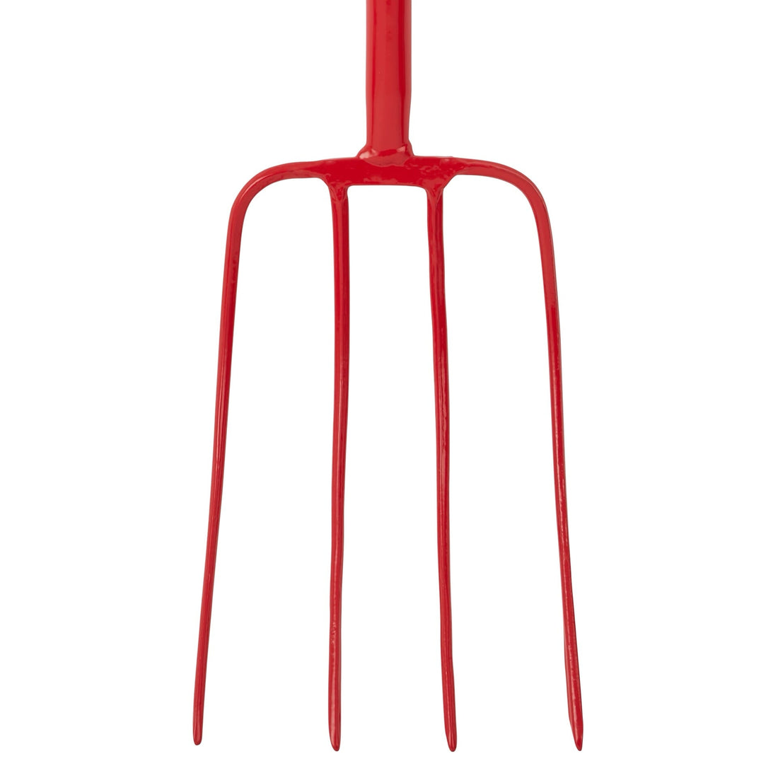 4 Prong Manure Fork T-Handle - Red (T-Handle)