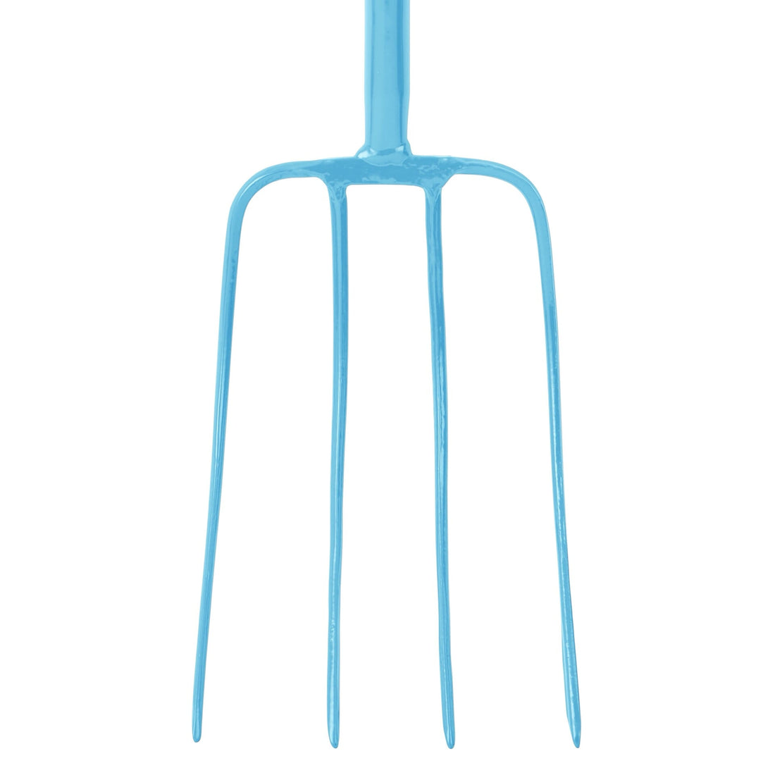 4 Prong Manure Fork T-Handle - Sky Blue (T-Handle)