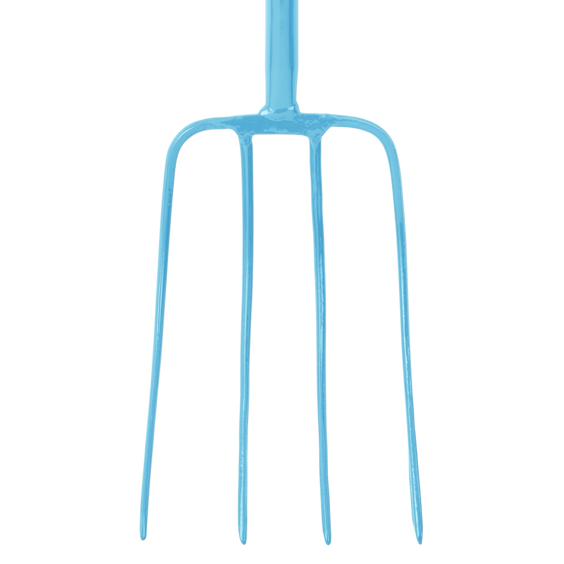4 Prong Manure Fork T-Handle - Sky Blue (T-Handle)