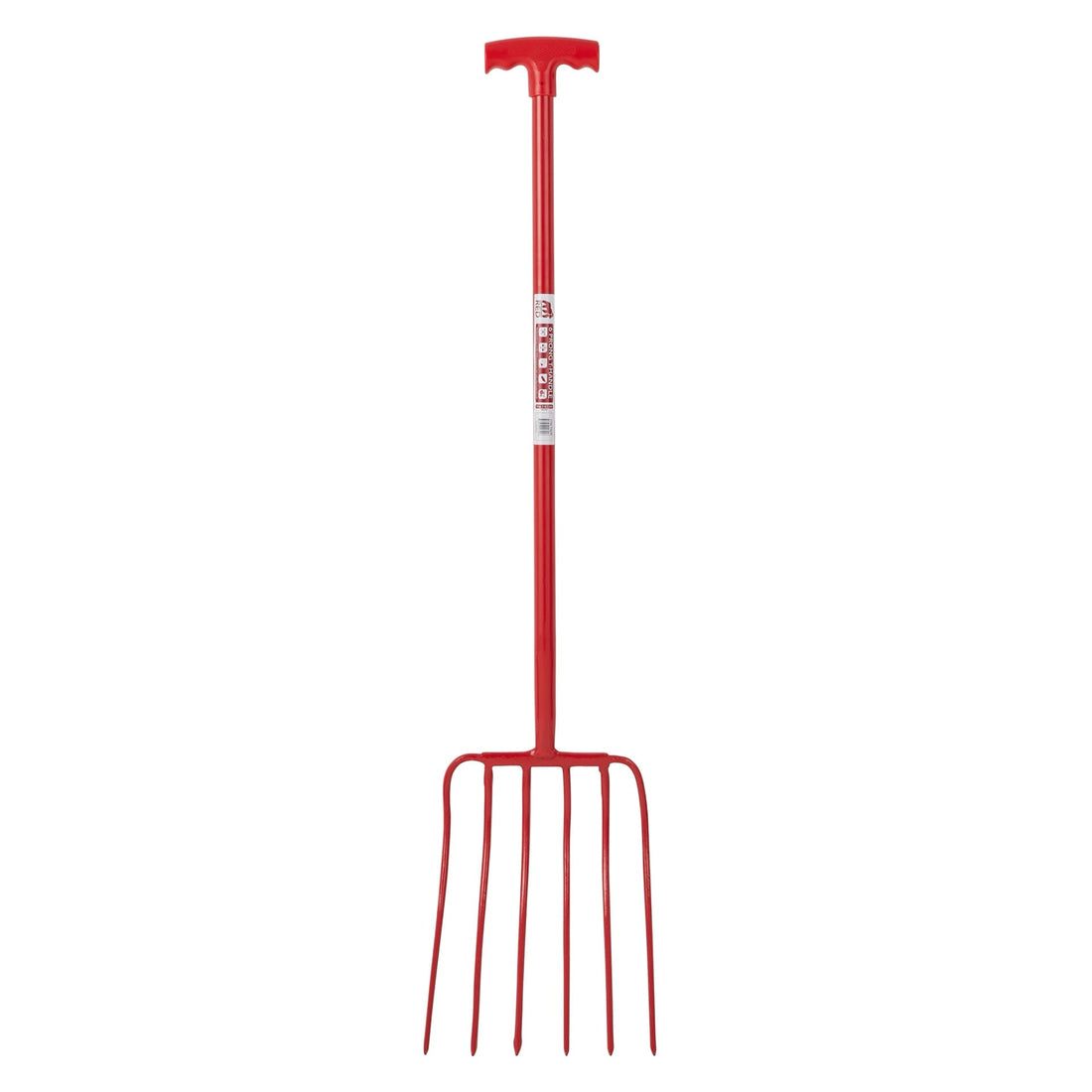 Red Gorilla - 6 Prong Manure Fork - Red T-Handle ehdxb