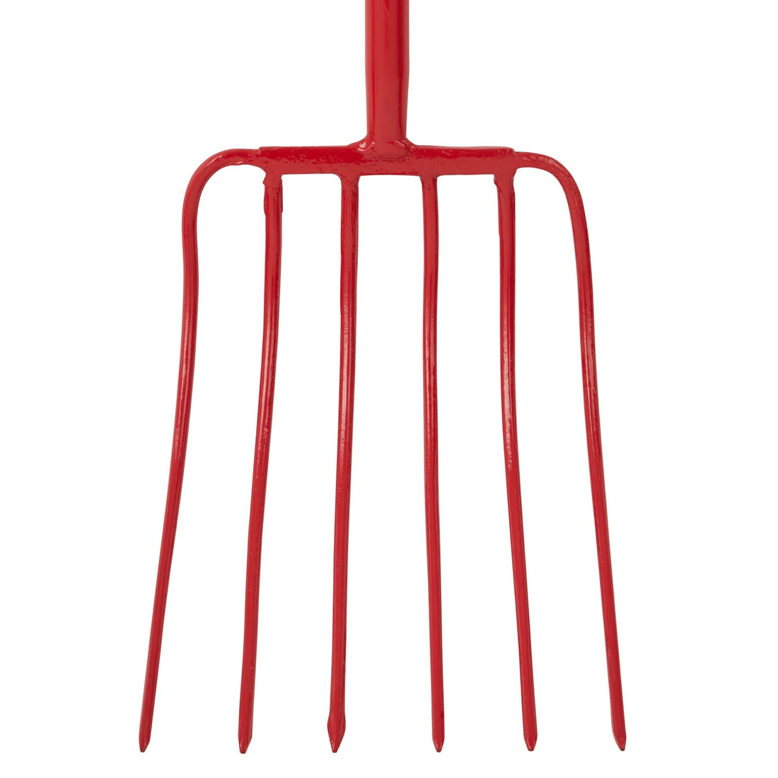 6 Prong Manure Fork - Red (T-Handle)