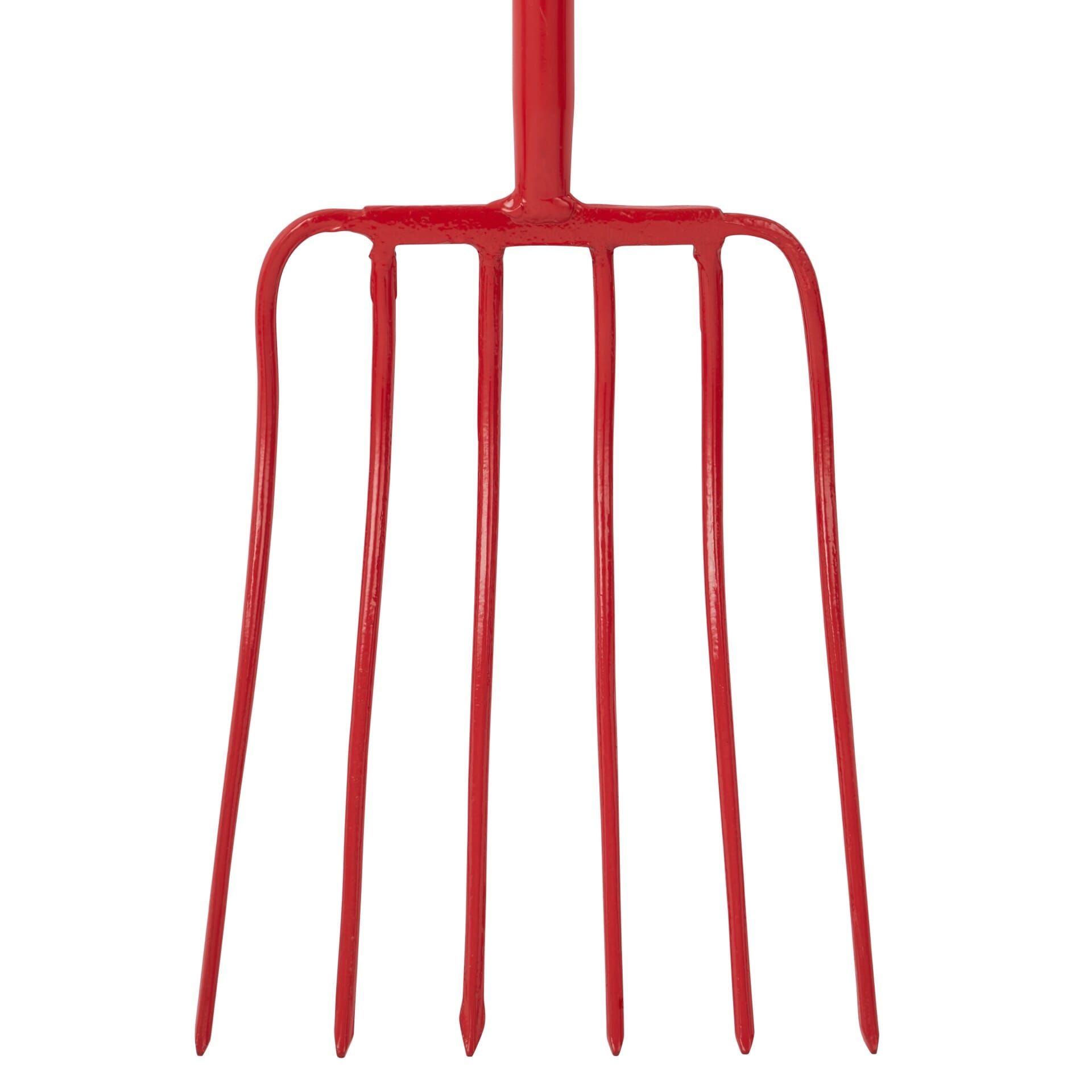 6 Prong Manure Fork - Red (T-Handle)