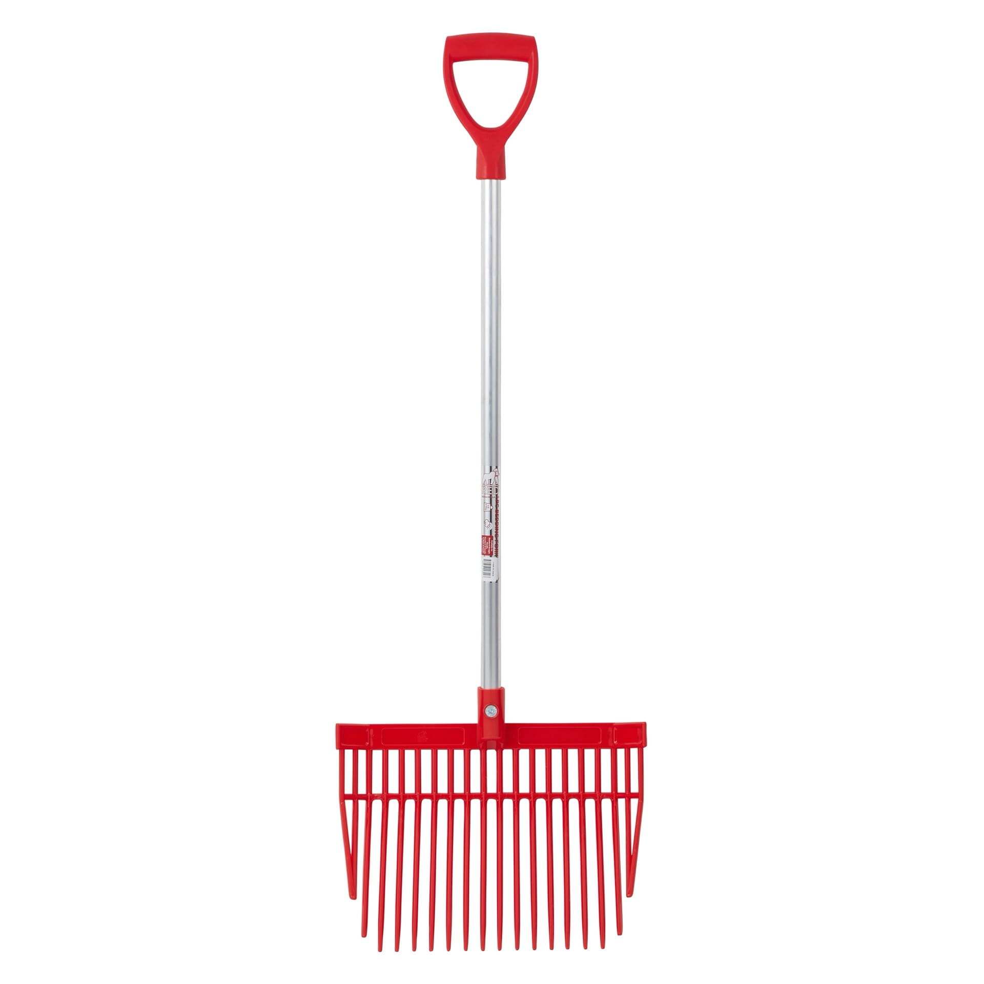 PC Bedding Fork Short D-Handle - Red (Short Handle)