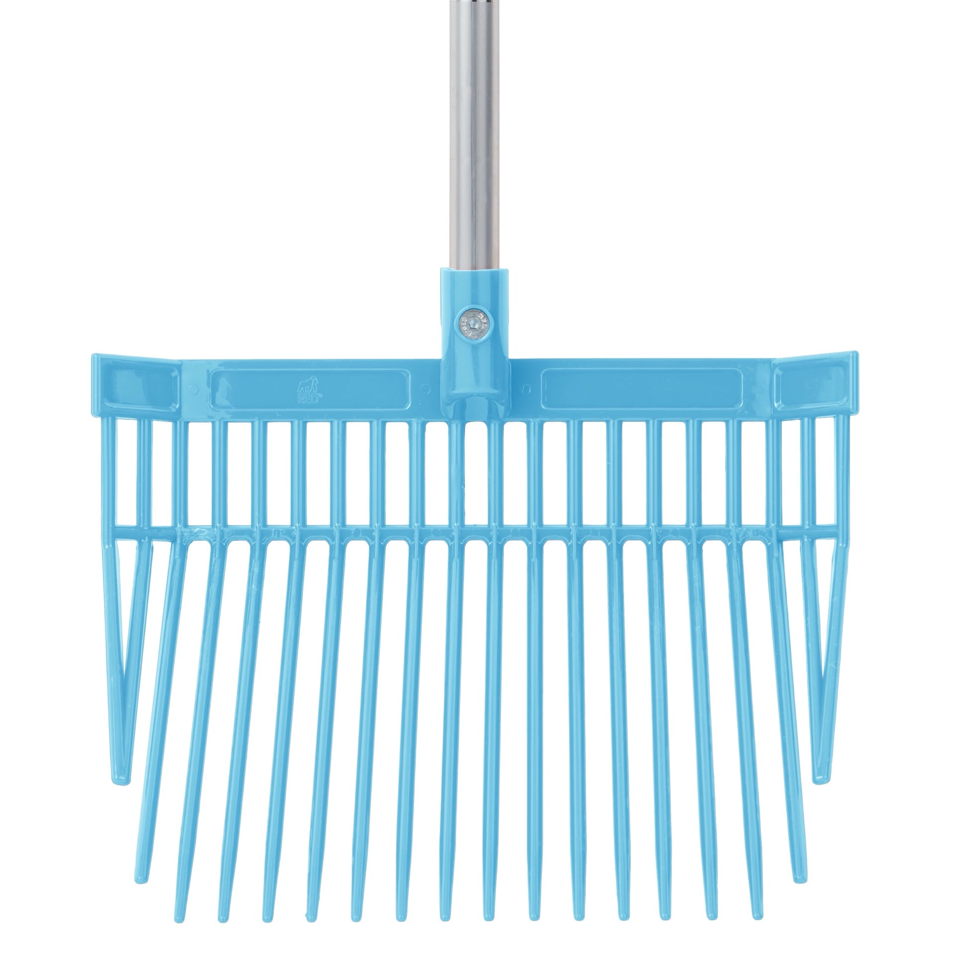 Red Gorilla - Pc Bedding Fork Short D-Handle - Sky Blue Short Handle ehdxb