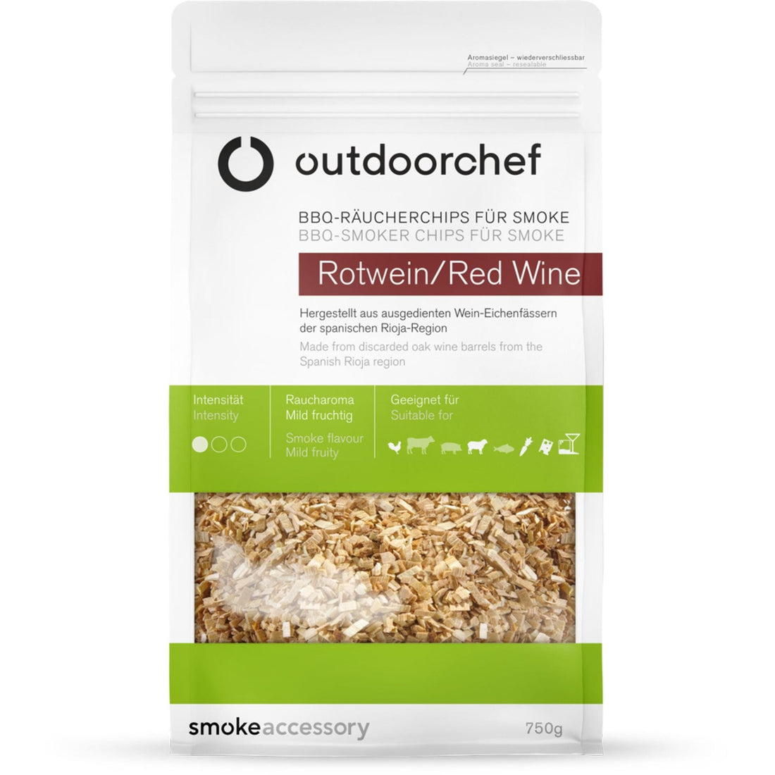 OutdoorChef - SMOKING CHIPS RED WINE FOR SMOKE