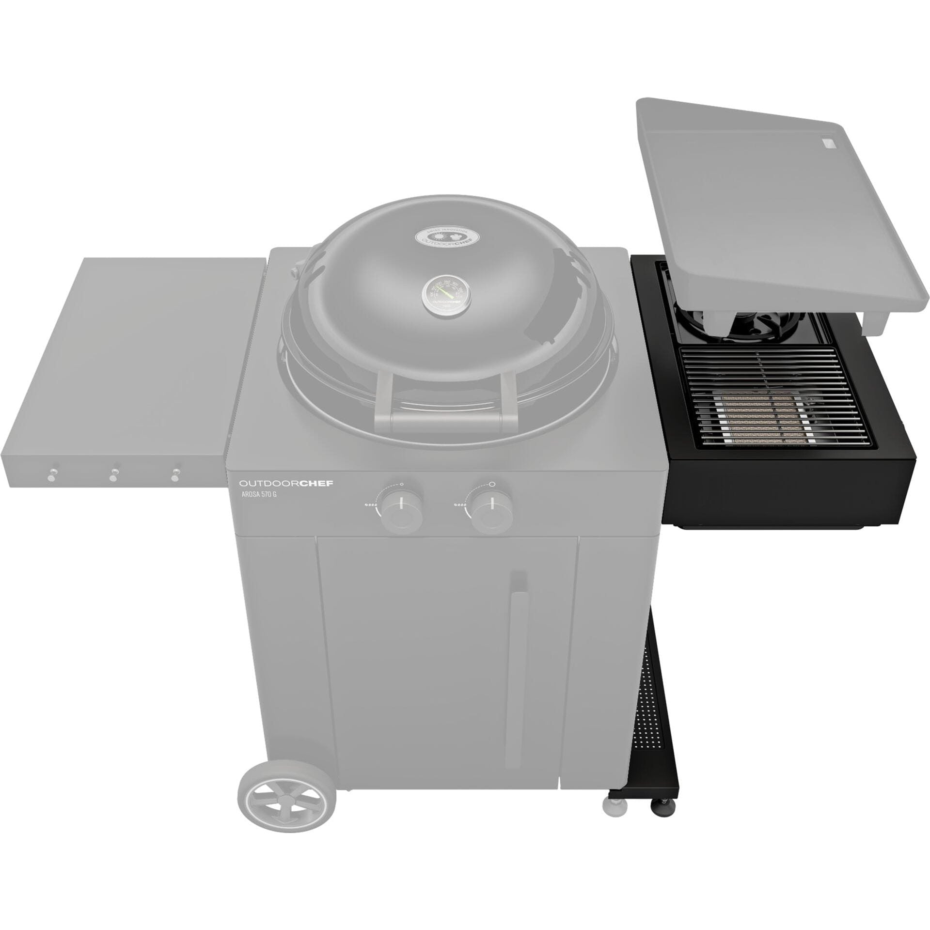 OutdoorChef - BLAZING/COOKING ZONE BLACK 30MBAR