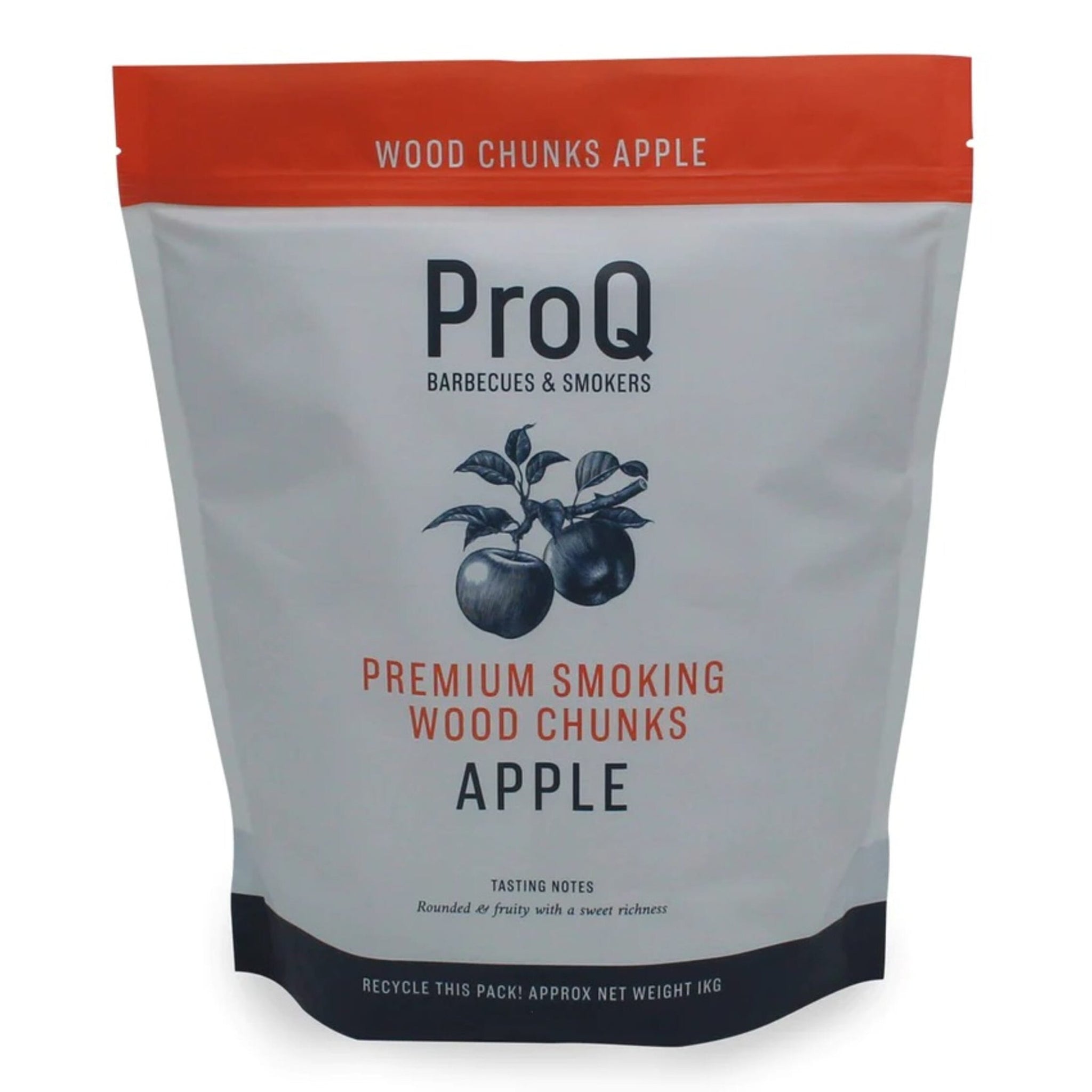 ProQ Smoking Wood Chunks - Apple - Bag 1kg ehdxb
