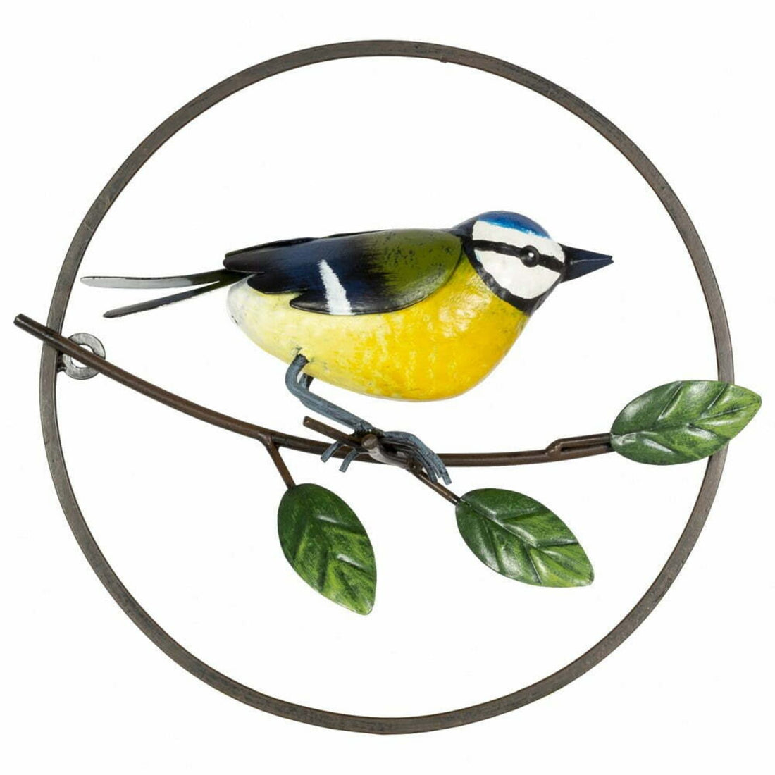 La Hacienda - Perching Blue Tit Garden Wall Art ehdxb